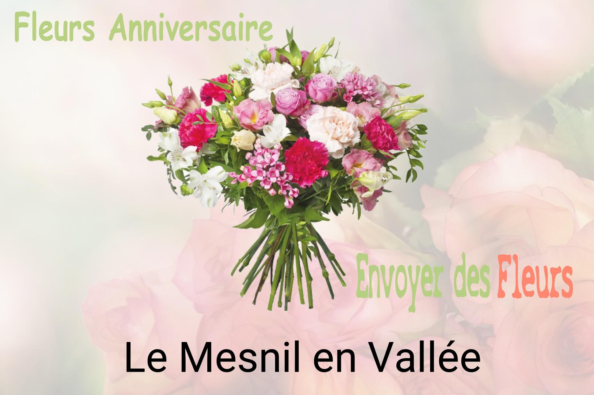 Bouquet de fleurs d’anniversaire livré à Le Mesnil-en-Vallée