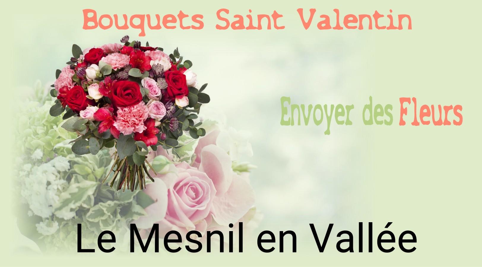 Roses de Saint-Valentin livrées à Le Mesnil-en-Vallée